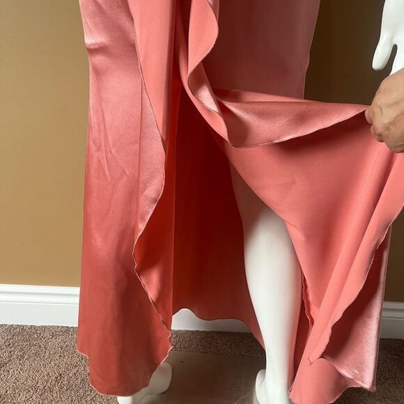 Light pink /peach colour/ long dress/Size S - Picture 7 of 9
